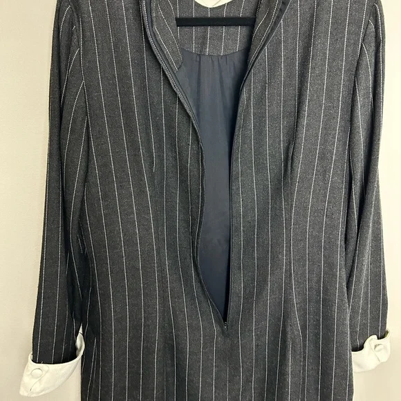 Vintage Talbots Career Dress Working Girl Wednesday Adams Costume Size 12 - Picture 5 of 14